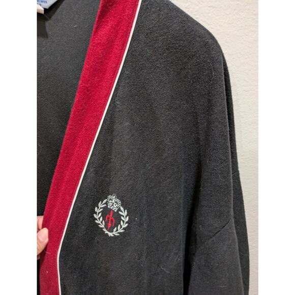 RCA Robe Corporation of America Robe Men's 1X Black Red with Tie Classic Vintage - Picture 6 of 14